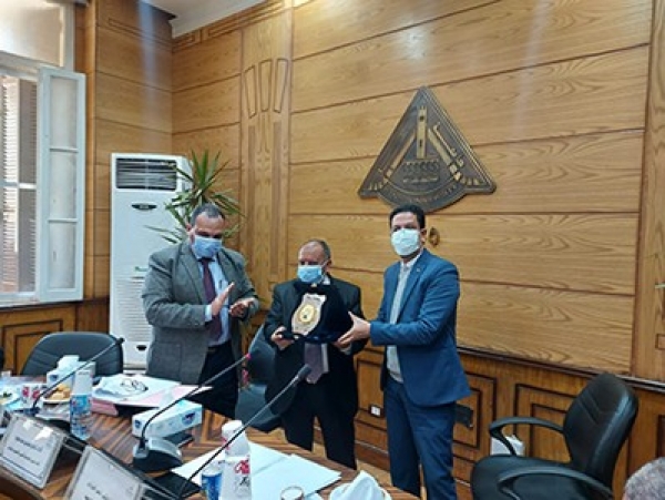 Benha University Board honors Dr. Mustafa Rashed El Abady