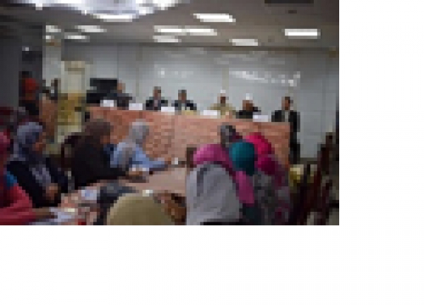 A workshop in Benha University to train on the information sources in the Knowledge bank