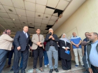 Evacuation drill conducted at the Faculty of Applied Arts, Benha University.