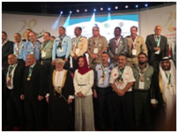 The University&#039;s son is awarded by obtaining the highest medal of scouting in the Arab-Region