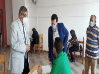 Almaghrabi inspects the Exams at the Faculty of Applied Arts